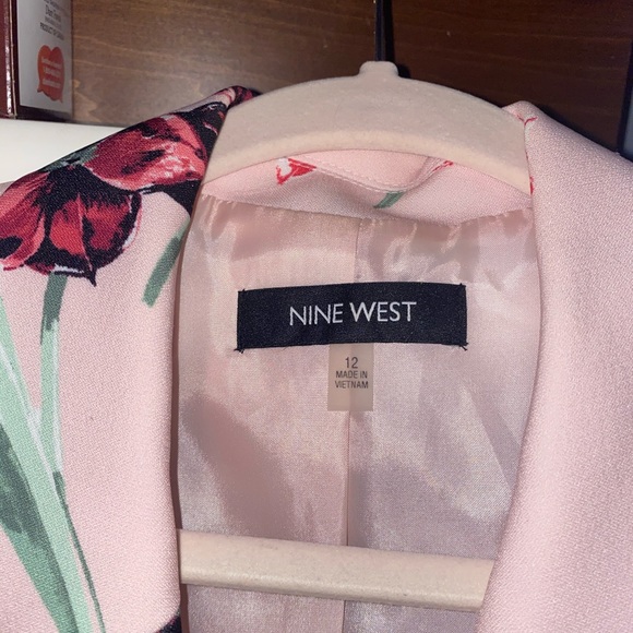 Pink flowery Nine West Blazer / Jacket - Picture 4 of 4